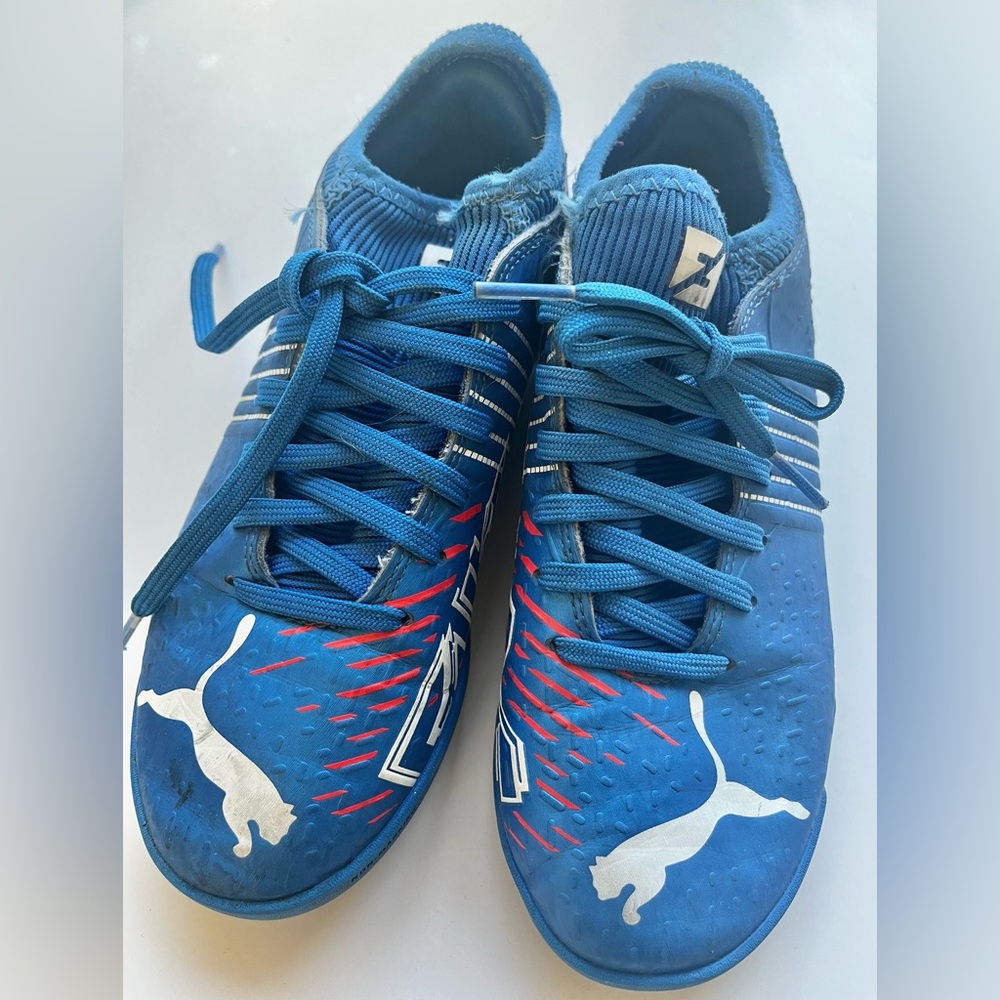 Puma size 3C Blue and White Athletic shoes